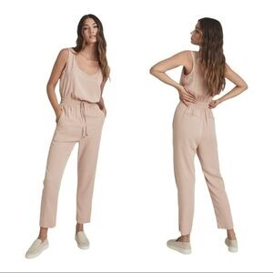REISS Kat Sleeveless Blush Jumpsuit